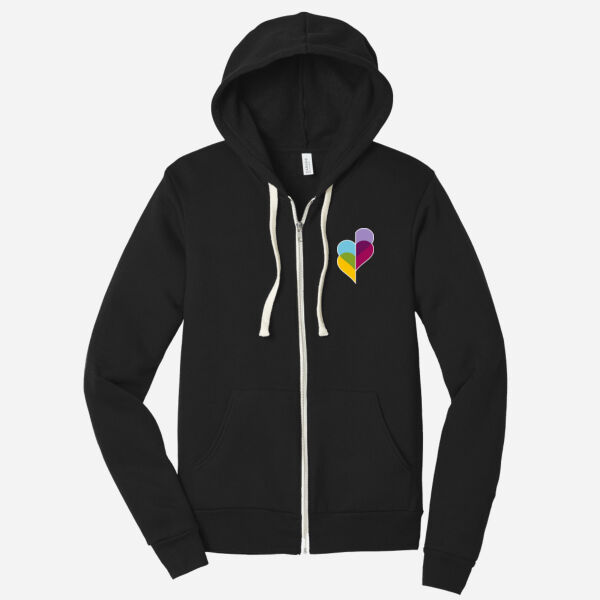 Unisex Triblend Sponge Fleece Full Zip Hoodie Thumbnail