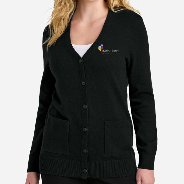 Women's Easy Care Button Up Cardigan Sweater Thumbnail