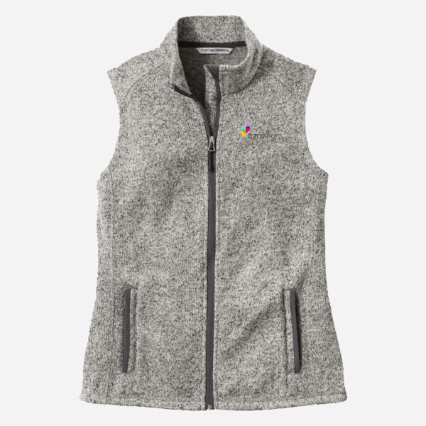 Ladies Sweater Fleece Vest Thumbnail